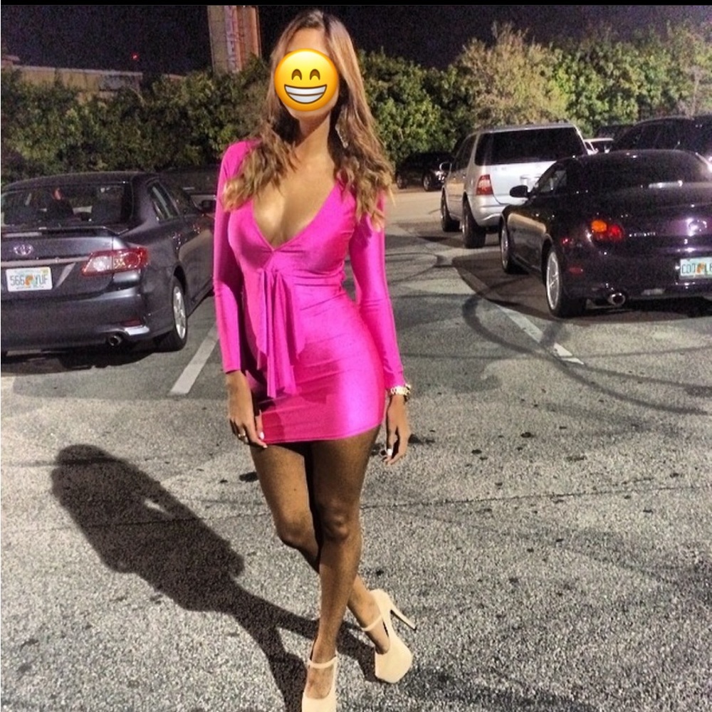 Hot Pink Sexy Birthday Dress - EUC